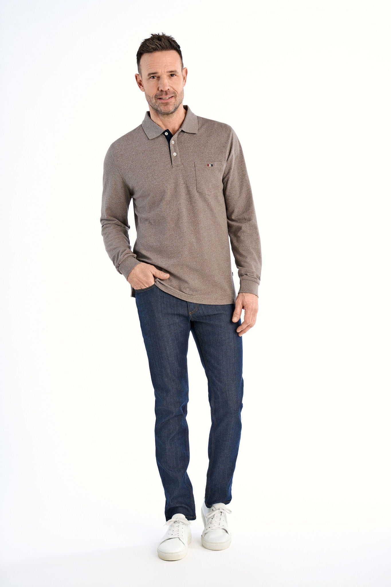 Bison Långärmad Piké